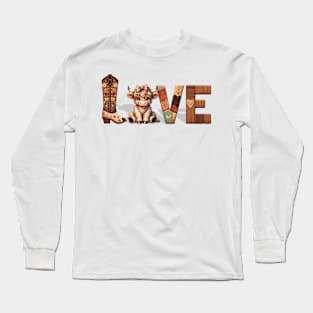 My Highland Cow Is My Valentine Long Sleeve T-Shirt